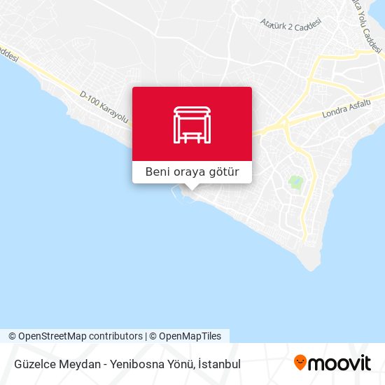 Güzelce Meydan - Yenibosna Yönü harita