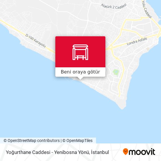 Yoğurthane Caddesi - Yenibosna Yönü harita