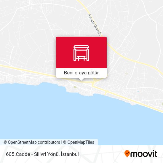 605.Cadde - Silivri Yönü harita