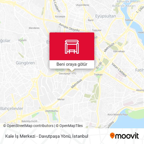Kale İş Merkezi - Davutpaşa Yönü harita