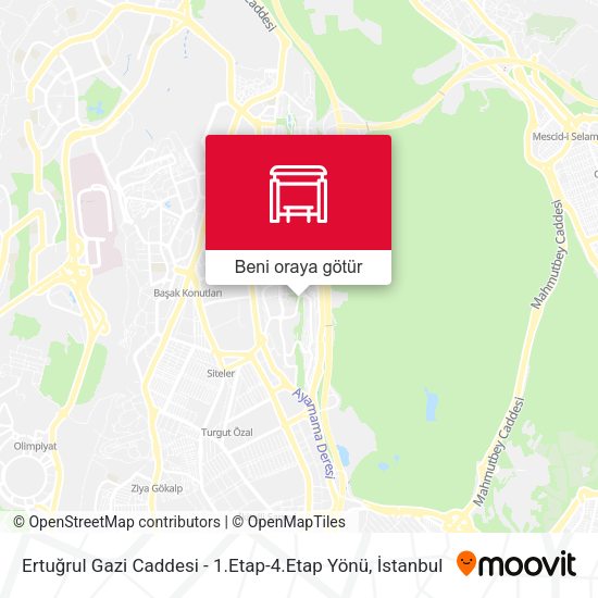 Ertuğrul Gazi Caddesi - 1.Etap-4.Etap Yönü harita