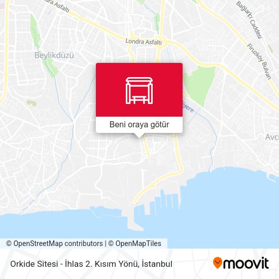 Orkide Sitesi - İhlas 2. Kısım Yönü harita