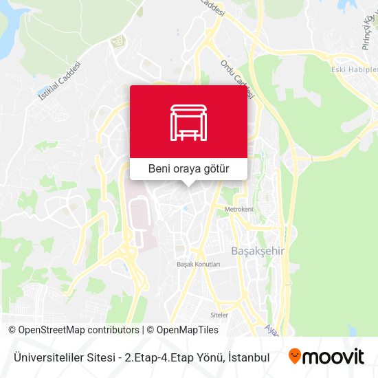 Üniversiteliler Sitesi - 2.Etap-4.Etap Yönü harita