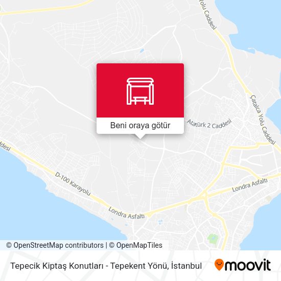 Tepecik Kiptaş Konutları - Tepekent Yönü harita