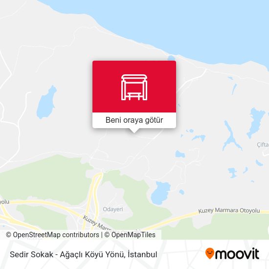 Sedir Sokak - Ağaçlı Köyü Yönü harita