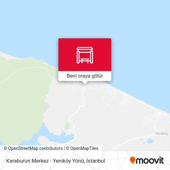 Karaburun Merkez - Yeniköy Yönü harita