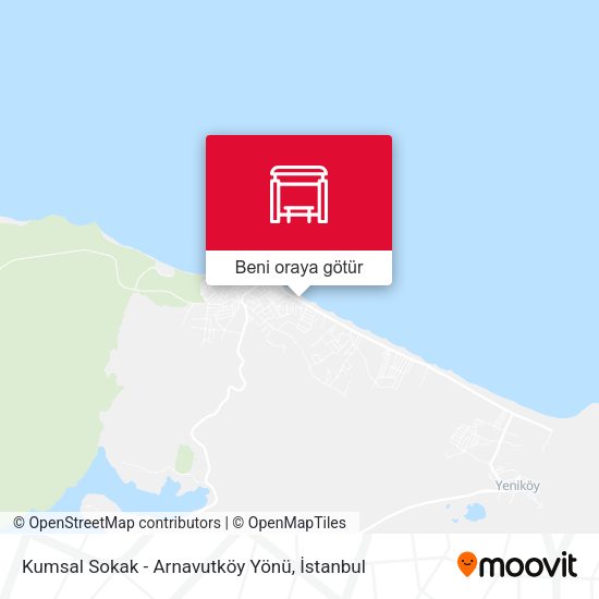 Kumsal Sokak - Arnavutköy Yönü harita