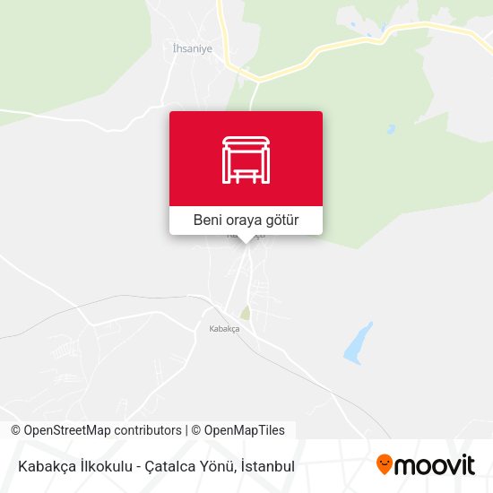 Kabakça İlkokulu - Çatalca Yönü harita