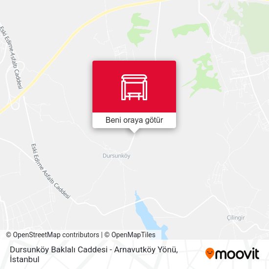 Dursunköy Baklalı Caddesi - Arnavutköy Yönü harita