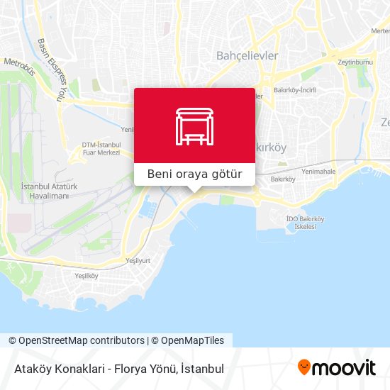 Ataköy Konaklari - Florya Yönü harita