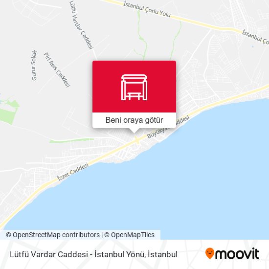Lütfü Vardar Caddesi - İstanbul Yönü harita
