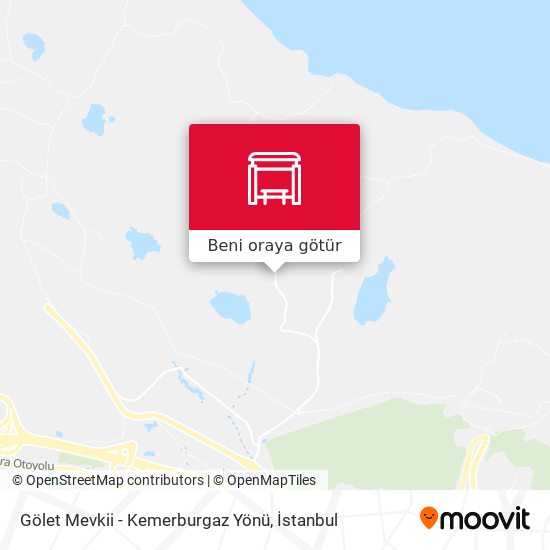 Gölet Mevkii - Kemerburgaz Yönü harita