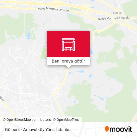 Gölpark - Arnavutköy Yönü harita