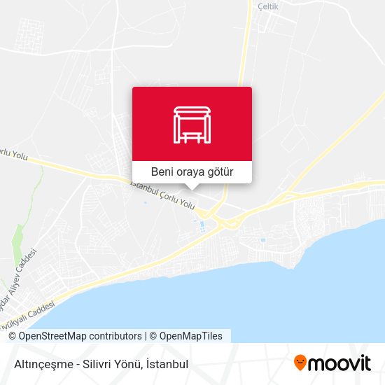 Altınçeşme - Silivri Yönü harita