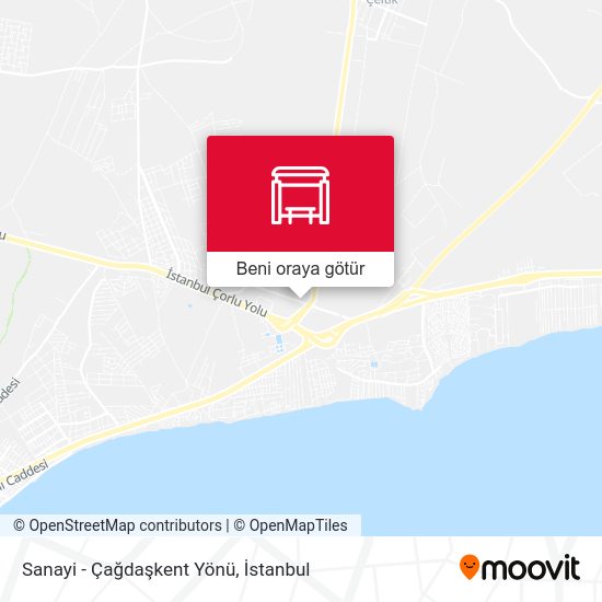 Sanayi - Çağdaşkent Yönü harita