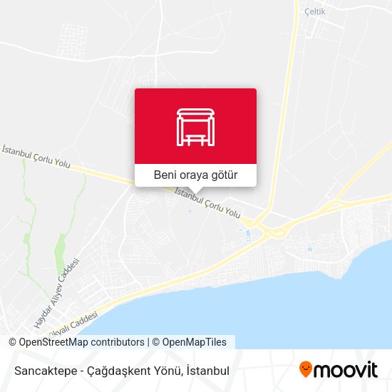Sancaktepe - Çağdaşkent Yönü harita