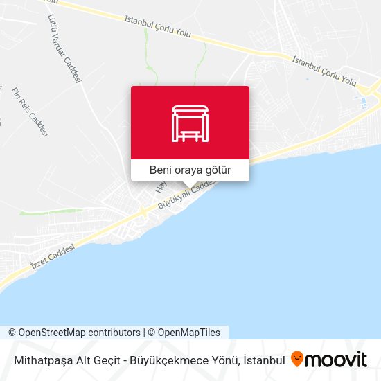 Mithatpaşa Alt Geçit - Büyükçekmece Yönü harita