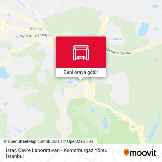 İstaç Çevre Laboratuvarı - Kemerburgaz Yönü harita