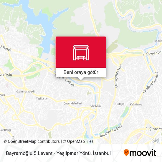 Bayramoğlu 5.Levent - Yeşilpınar Yönü harita