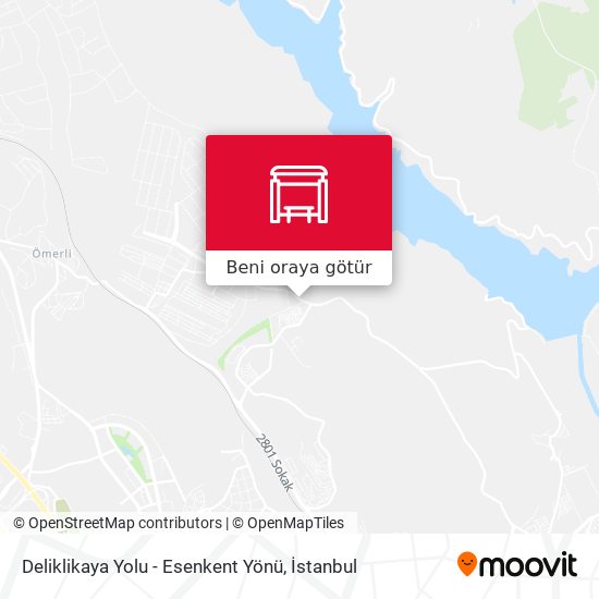 Deliklikaya Yolu - Esenkent Yönü harita