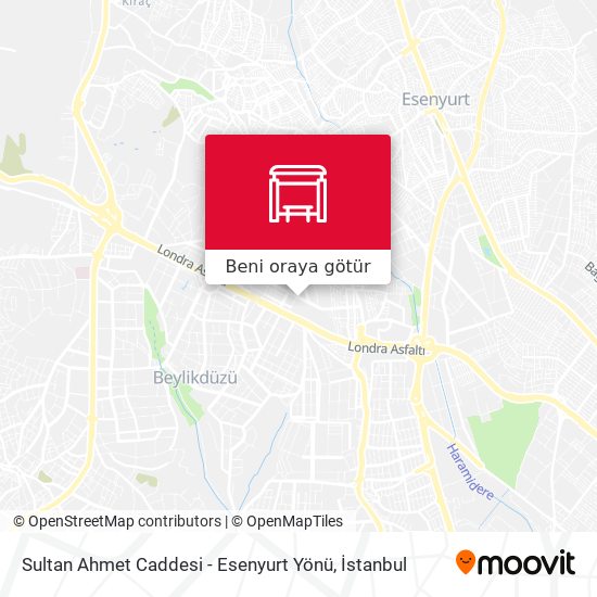 Sultan Ahmet Caddesi - Esenyurt Yönü harita