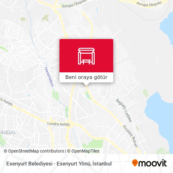 Esenyurt Belediyesi - Esenyurt Yönü harita