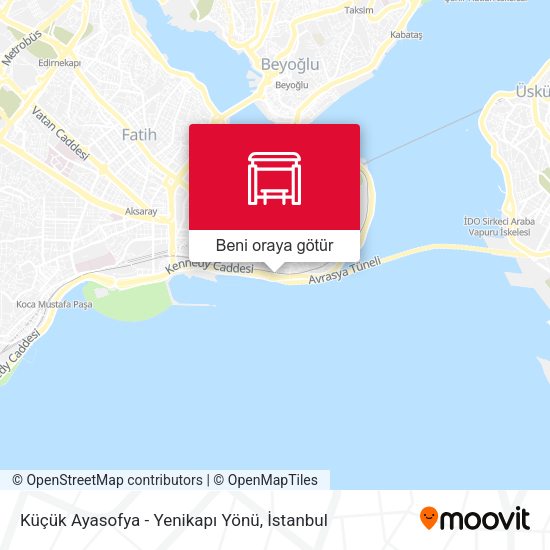 Küçük Ayasofya - Yenikapı Yönü harita