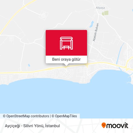 Ayçiçeği - Silivri Yönü harita