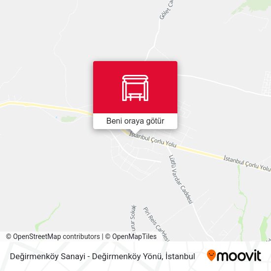 Değirmenköy Sanayi - Değirmenköy Yönü harita