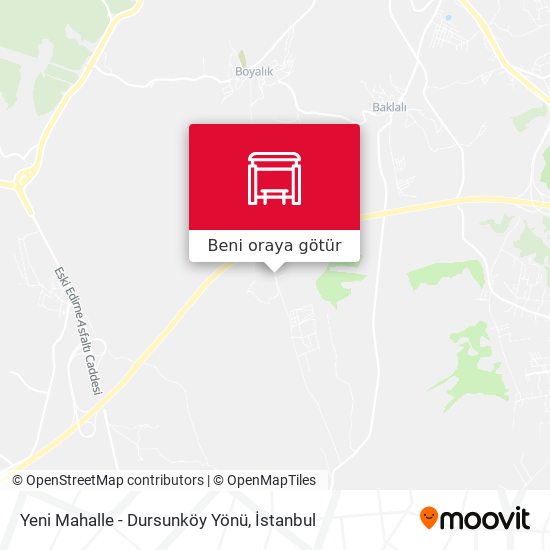Yeni Mahalle - Dursunköy Yönü harita
