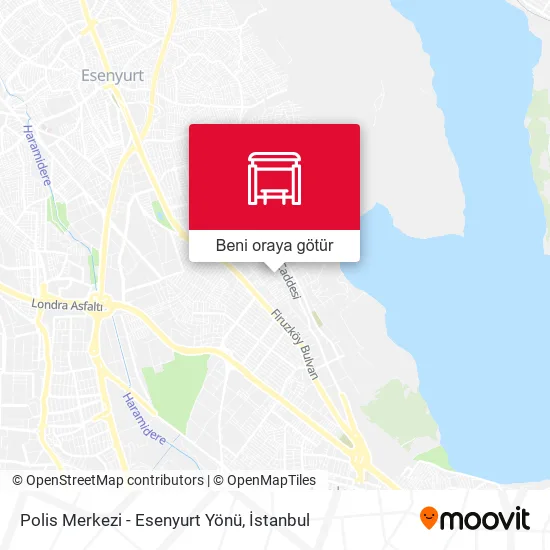 Polis Merkezi - Esenyurt Yönü harita