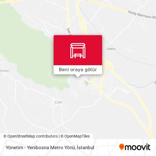 Yönetim - Yenibosna Metro Yönü harita