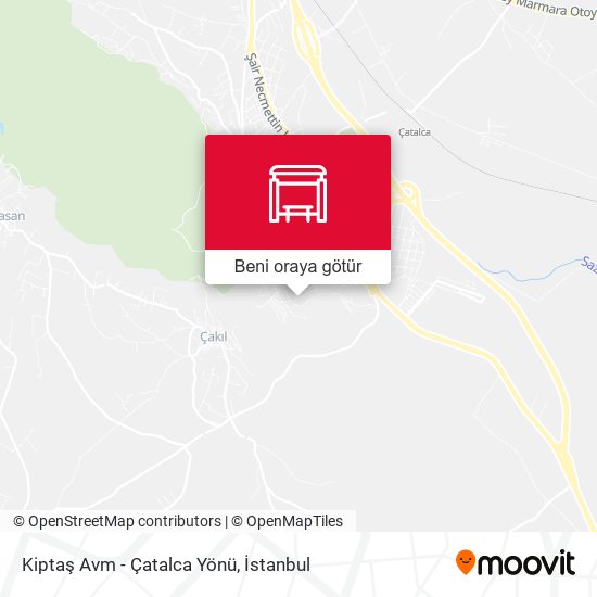 Kiptaş Avm - Çatalca Yönü harita