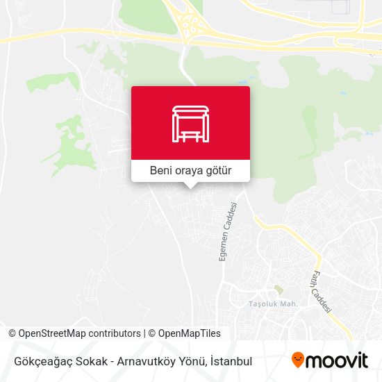 Gökçeağaç Sokak - Arnavutköy Yönü harita