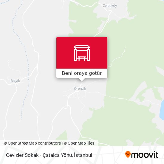 Cevizler Sokak - Çatalca Yönü harita