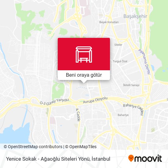 Yenice Sokak - Ağaoğlu Siteleri Yönü harita
