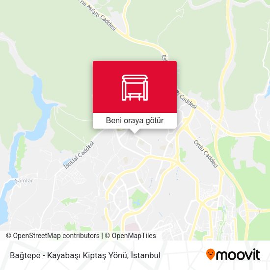 Bağtepe - Kayabaşı Kiptaş Yönü harita