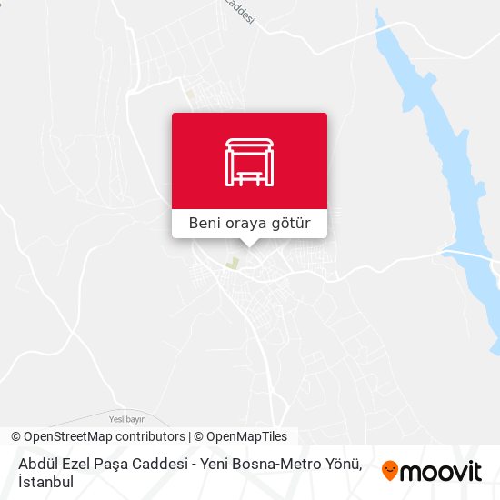 Abdül Ezel Paşa Caddesi - Yeni Bosna-Metro Yönü harita