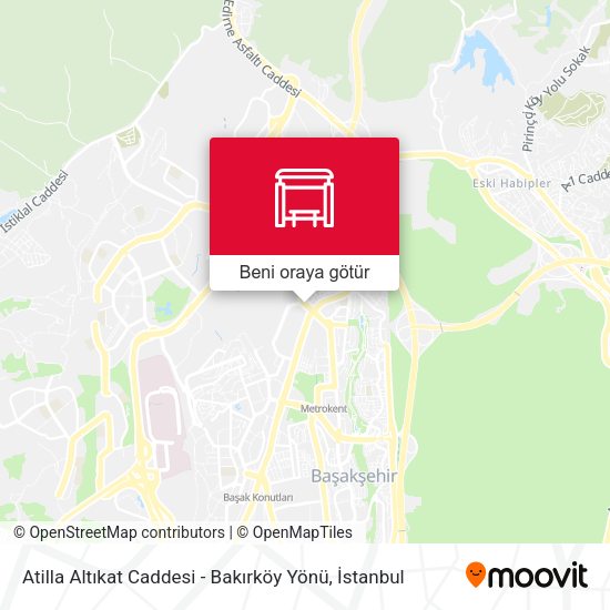 Atilla Altıkat Caddesi - Bakırköy Yönü harita
