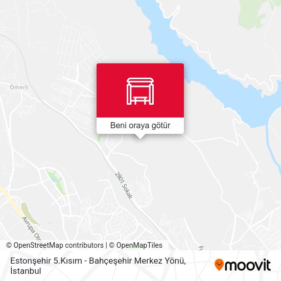 Estonşehir 5.Kısım - Bahçeşehir Merkez Yönü harita