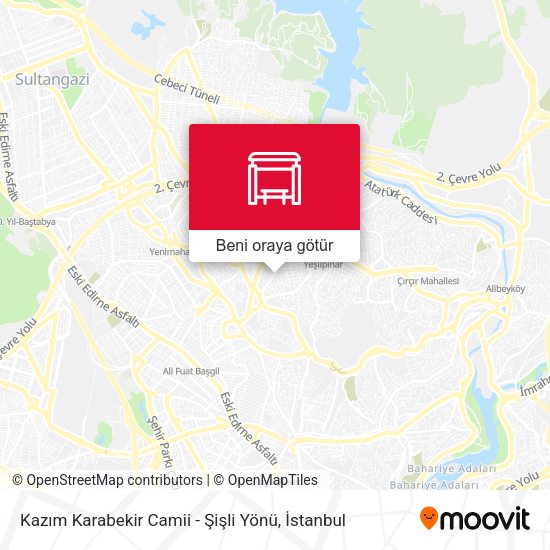 Kazım Karabekir Camii - Şişli Yönü harita