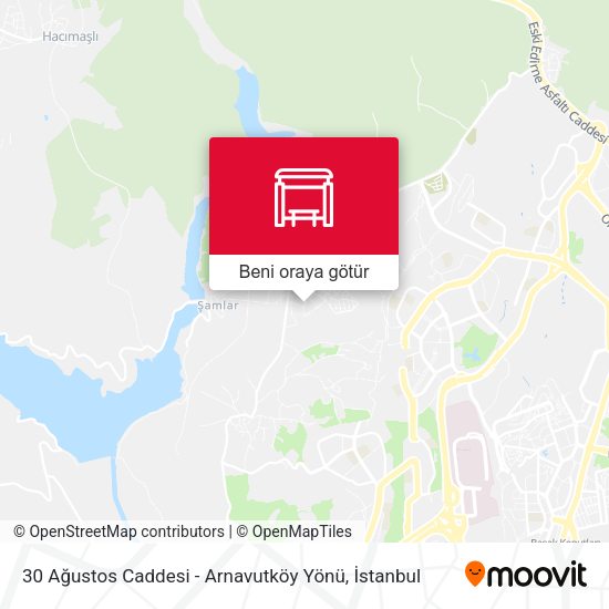 30 Ağustos Caddesi - Arnavutköy Yönü harita