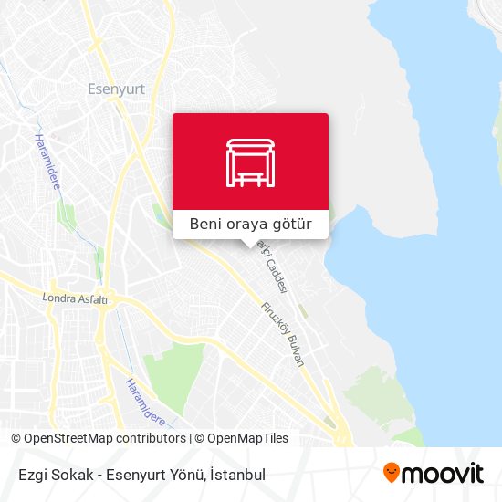 Ezgi Sokak - Esenyurt Yönü harita
