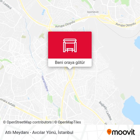 Atlı Meydanı - Avcılar Yönü harita