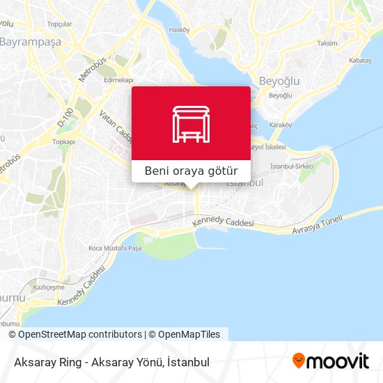 Aksaray Ring - Aksaray Yönü harita