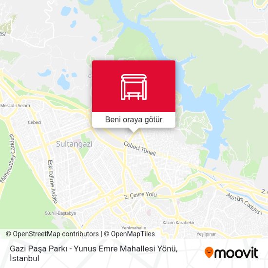 Gazi Paşa Parkı - Yunus Emre Mahallesi Yönü harita