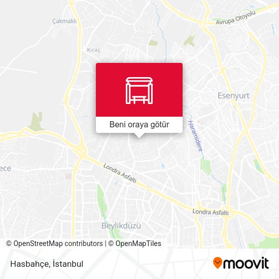 Hasbahçe harita