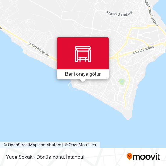 Yüce Sokak - Dönüş Yönü harita