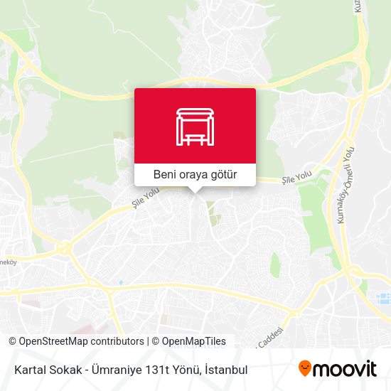 Kartal Sokak - Ümraniye 131t Yönü harita