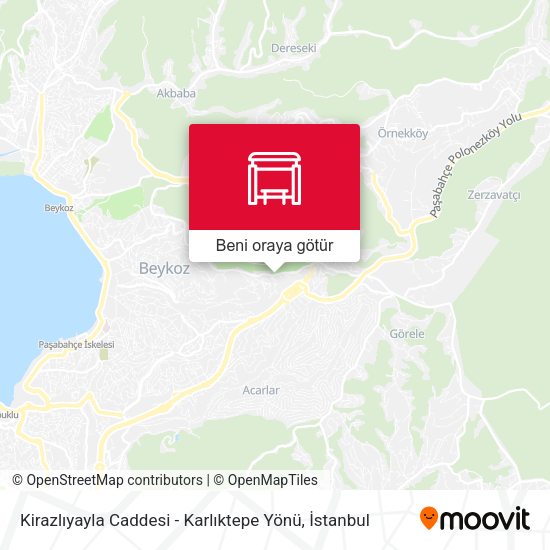 Kirazlıyayla Caddesi - Karlıktepe Yönü harita
